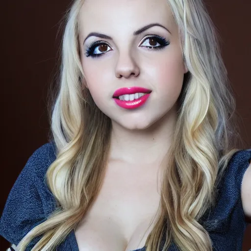 Image similar to lexi belle portrait, realistic, perfect face