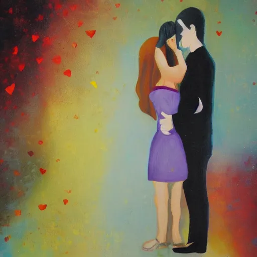 Image similar to to be in love unrequited, painting