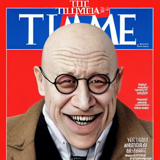 Image similar to doctor eggman as person of the year on the cover of time magazine