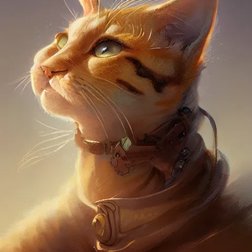 Prompt: a detailed portrait of cat illustrator, by justin gerard and greg rutkowski, digital art, realistic painting, dnd, character design, trending on artstation