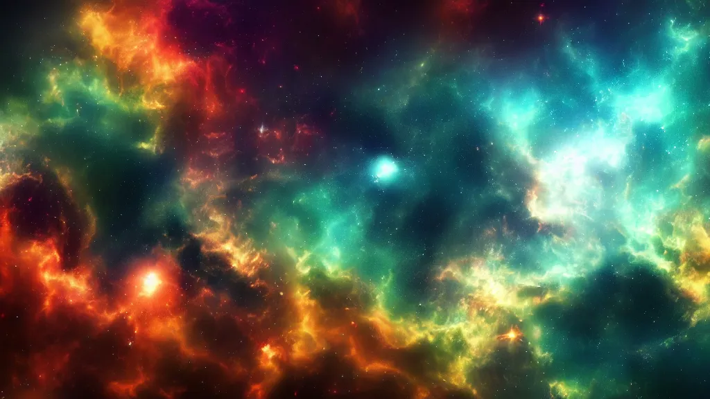 Image similar to endless sky, epic digital art, nebulae, wallpaper