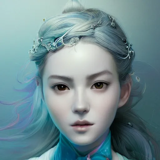 Prompt: the portrait of a blueberry that resembles an absurdly beautiful, graceful, elegant, sophisticated sensual irene girl, an ultrafine hyperdetailed illustration by kim jung gi, irakli nadar, intricate linework, bright colors, octopath traveler, final fantasy, unreal engine 5 highly rendered, global illumination, radiant light, detailed and intricate environment