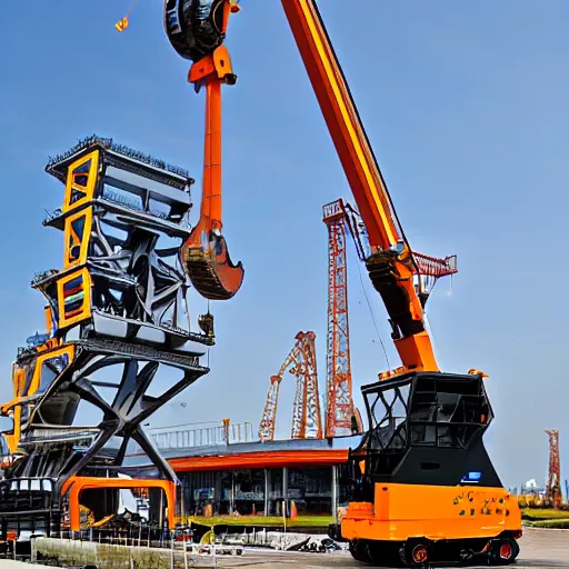 Image similar to bucket wheel excavator robot