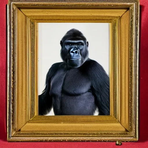 Prompt: professional portrait of a gorilla wearing a soviet officer uniform in moscow, 8k, ultra intricate, ultra detailed,