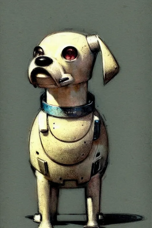 Image similar to ( ( ( ( ( 1 9 5 0 s retro future robot android box dog. muted colors. ) ) ) ) ) by jean - baptiste monge!!!!!!!!!!!!!!!!!!!!!!!!!!!!!!