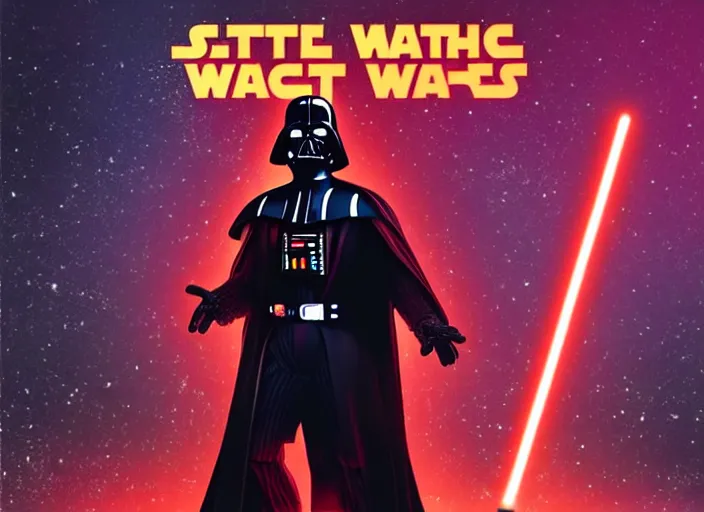 Prompt: of Darth Vader disco dancing exactly like John Travolta on the cover of Saturday Night Fever, 4k