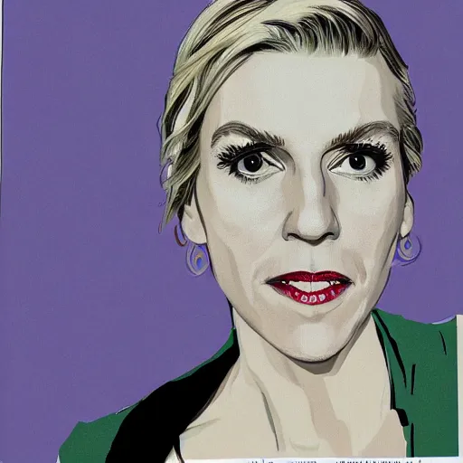 Image similar to rhea seehorn portrait by warhol