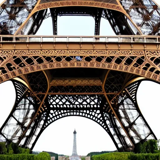 Prompt: the Eiffel Tower in Vatican City