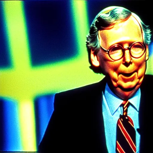 Image similar to photograph of Mitch McConnell on Double Dare (1988), sigma 85mm f/1.4, 4k, depth of field, high resolution, 4k, 8k, hd, full color