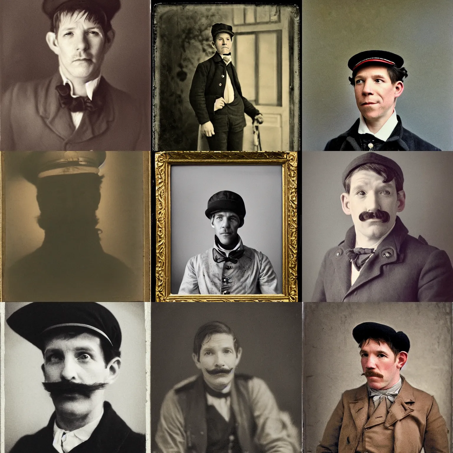 Prompt: thirty years old lee evans ( without beard and without mustache ) as a ( ( sad ) ), ( ( whimsical ) ) 1 9 th century eastern european postman without bead and without mustache. detailed soft focus interesting lights, portrait by nancy ekholm burkert