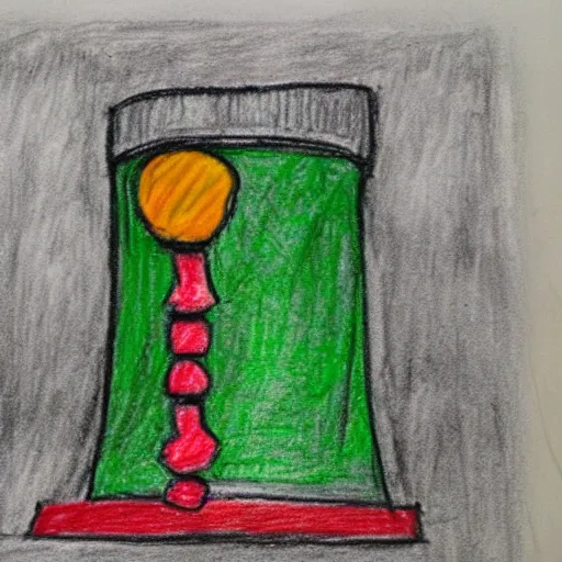 Image similar to 6th grader crayon drawing of CANDU Nuclear Reactor