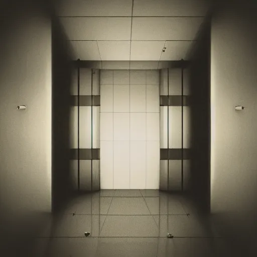 Prompt: elevator that leads to nothingness