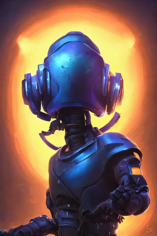 Image similar to epic mask helmet robot ninja portrait stylized as fornite style game design fanart by concept artist gervasio canda, behance hd by jesper ejsing, by rhads, makoto shinkai and lois van baarle, ilya kuvshinov, rossdraws global illumination radiating a glowing aura global illumination ray tracing hdr render in unreal engine 5