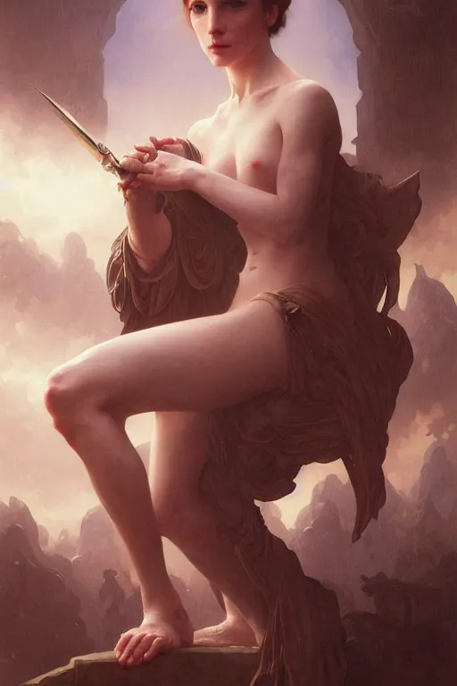 Prompt: Daniel day lewis, D&D, fantasy, intricate, seductive, cinematic lighting, highly detailed, beautiful, digital painting, artstation, masterpiece, concept art, smooth, sharp focus, illustration, art by Artgerm peter mohrbacher Greg Rutkowski and william-Adolphe Bouguereau