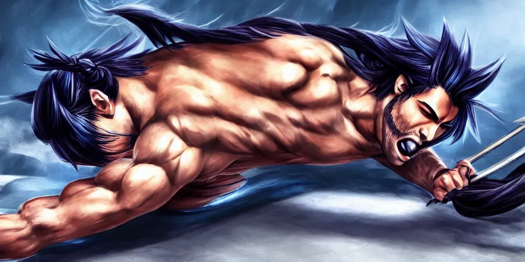 Prompt: Yasuo from League of Legends doing sit-ups, photorealistic, highly detailed, exercise