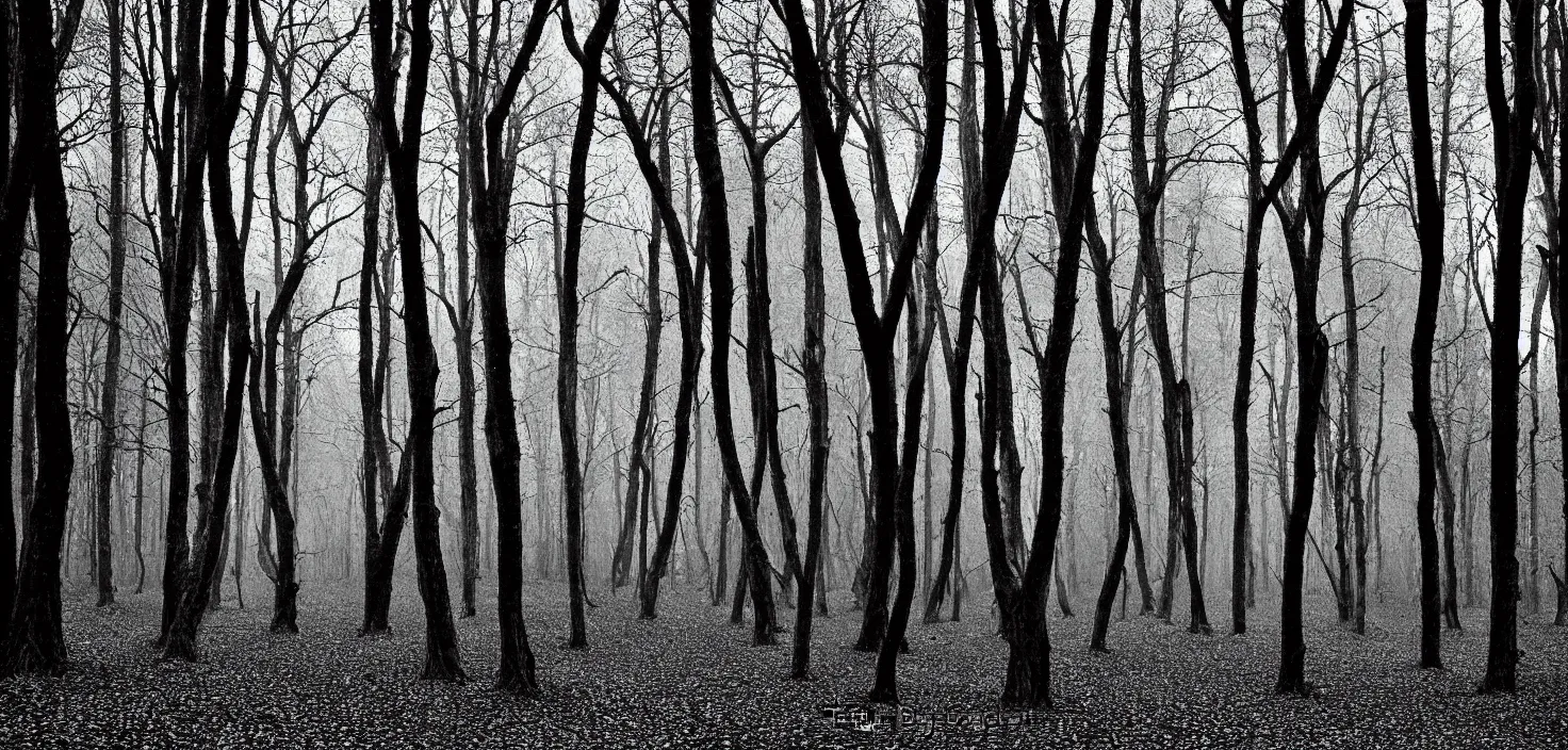 Prompt: dark forest by eggleton bob