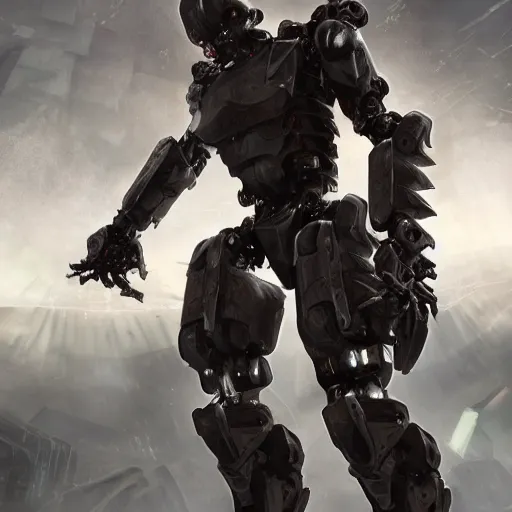 advanced humanoid combat robot with blade-arms