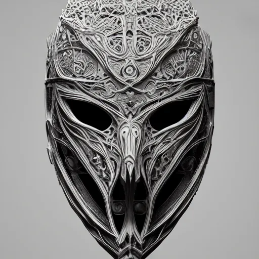 Image similar to corvo attano's mask, intricate linework, intricate detail, artstation, behance, deviantart trending, beauitful, smooth, focus, octane render