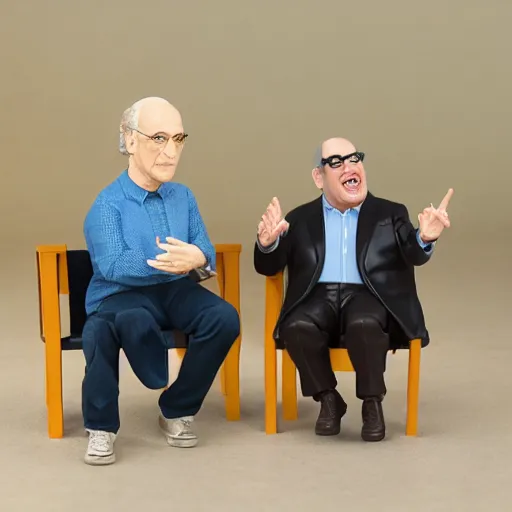 Image similar to Larry David and Jeff Garlin action figure playset