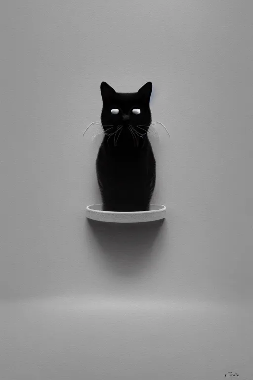 Image similar to cat in the edge of the hell marry, symmetrical art by ludwig, joongwon charles jeong, tjalf sparnaay, gottfried helnwein, roberto bernardi, emanuele dascanio, robin eley, eloy morales, diego fazio, kyle lambert