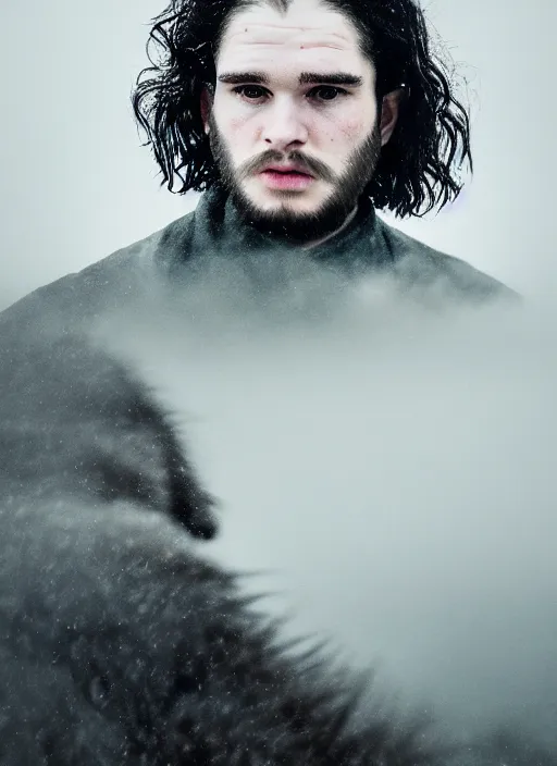 Image similar to john snow in real life, face centered portrait of john snow, confident, fog, rain, volumetric lighting, beautiful, golden hour, sharp focus, ultra detailed, cgsociety by leesha hannigan, ross tran, thierry doizon, kai carpenter, ignacio fernandez rios, noir art house, 4 k, 3 5 mm, fujifilm