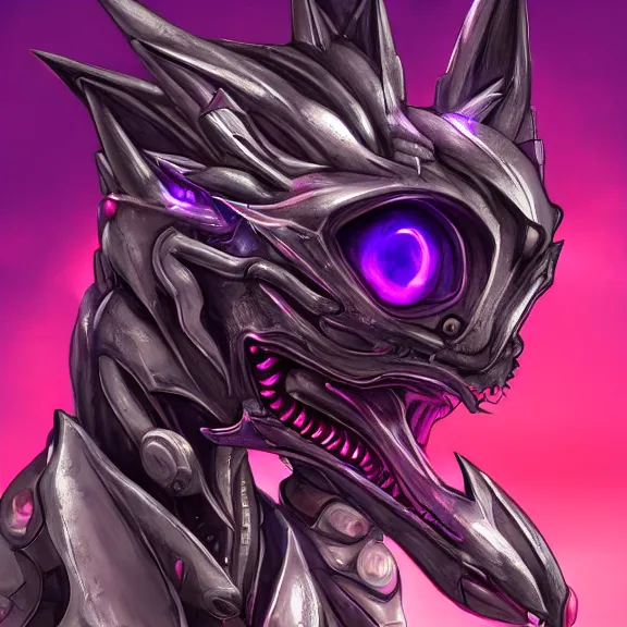 Image similar to detailed mawshot of a giant beautiful stunning goddess anthropomorphic hot robot mecha female dragon, silver sharp streamlined armor, detailed maw, glowing Purple LED eyes, food pov, micro pov, dragon art, macro art, furry art, vore, furaffinity, DeviantArt, Eka's Portal, G6