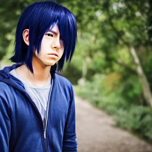 Image similar to sasuke uchiha, iq 4, 1 5 0 mp, 5 0 mm, f 1. 4, iso 2 0 0, 1 / 1 6 0 s, natural light, adobe photoshop, adobe lightroom, photolab, affinity photo, photodirector 3 6 5