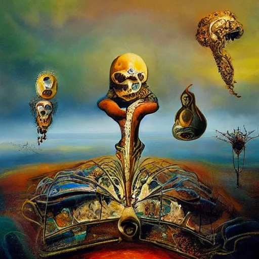 Prompt: Seb Mckinnon Paintings, Salvador Dali