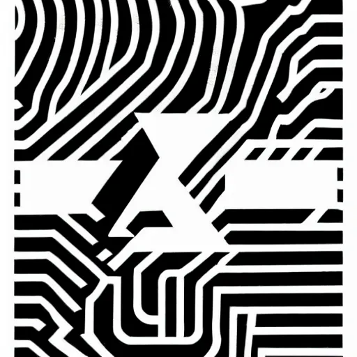 Image similar to black on white alphabet graphic design in style of david rudnick, eric hu, guccimaze, acid, y 2 k, 4 k sharpening,