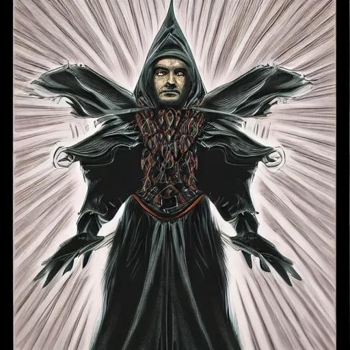 Image similar to powerful wizard by simon kenedy