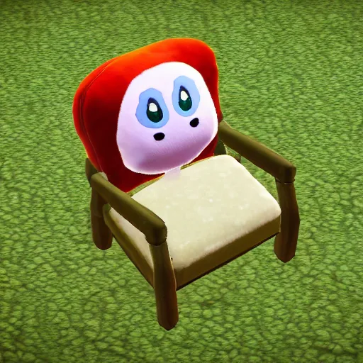 Prompt: froggy chair animal crossing