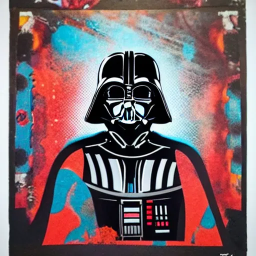 Image similar to Tristan Eaton, maximalism, darth vader