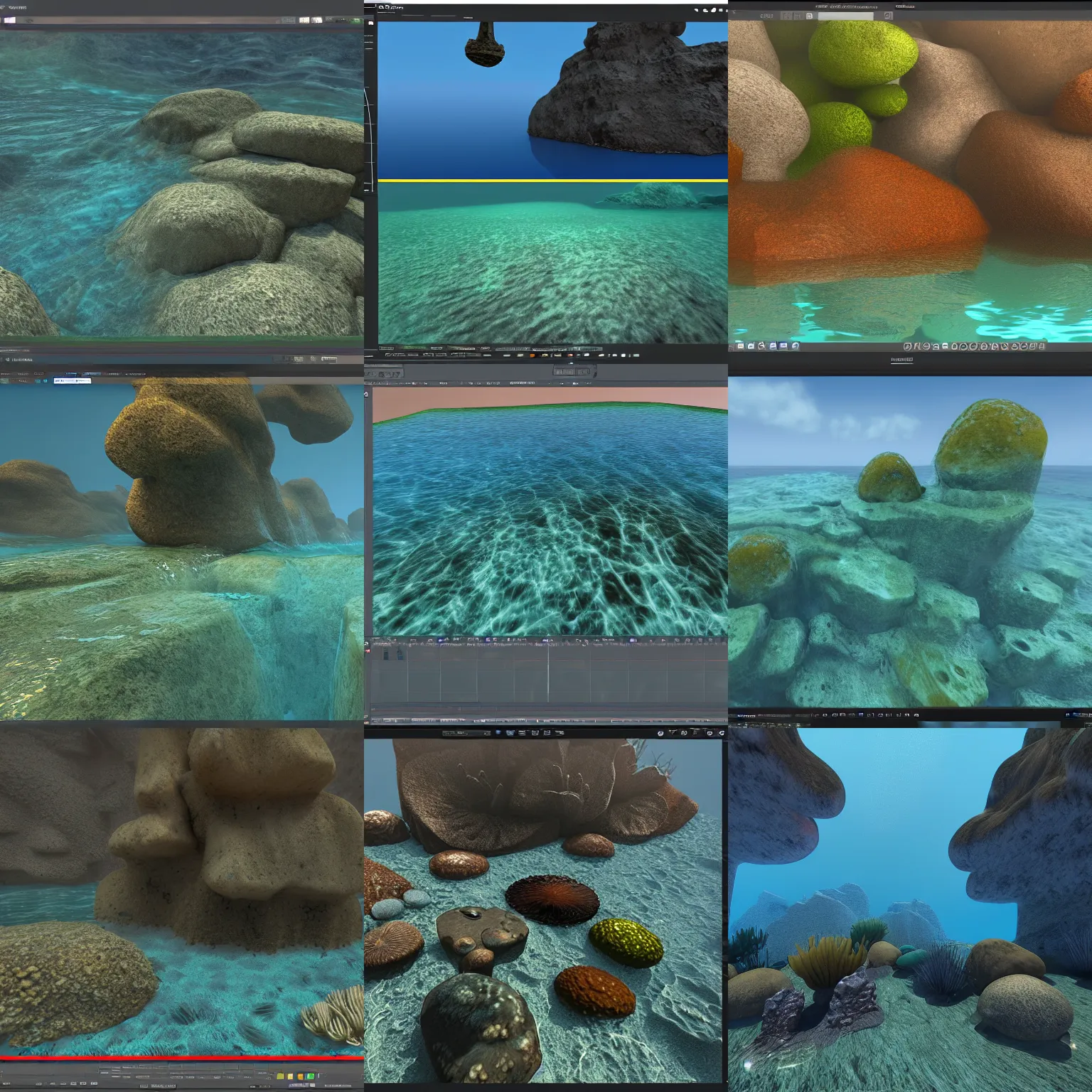 Prompt: Underwater landscape and 3D Animations with the Substance Designer by Animagraffs