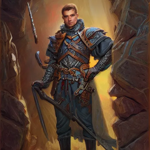 Image similar to Linus Tech Tips as a fantasy D&D character, portrait art by Donato Giancola and James Gurney, digital art, trending on artstation