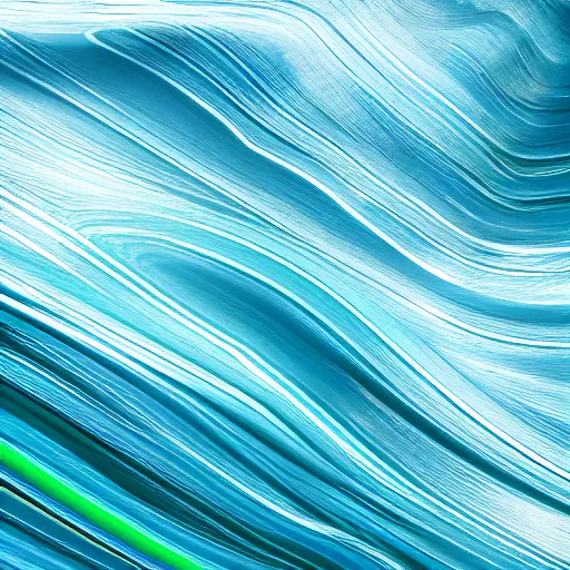 Prompt: blue and green waves, cinematic, 8k resolution artstation trending, octane render, unreal engine