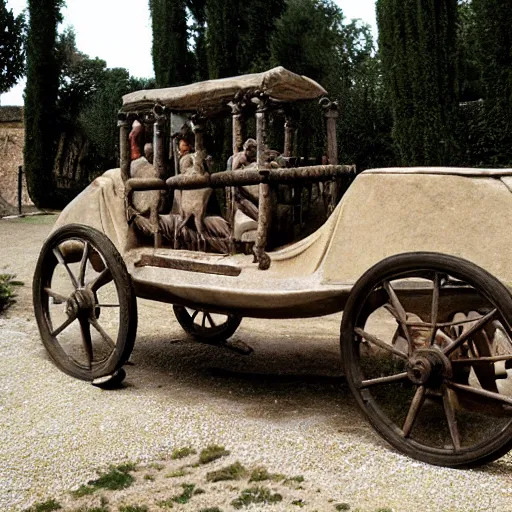 Image similar to automobile from the roman empire circa 1 0 0 bc