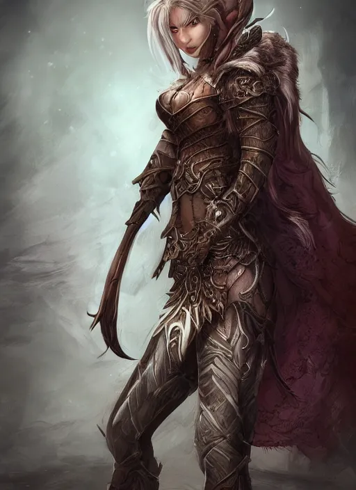 Image similar to a higly detailed airbrush full body portrait of a fantasy character, pinterest, baldur's gate, pathfinder, dynamic lighting, ambient lighting, deviantart, character portrait, vray