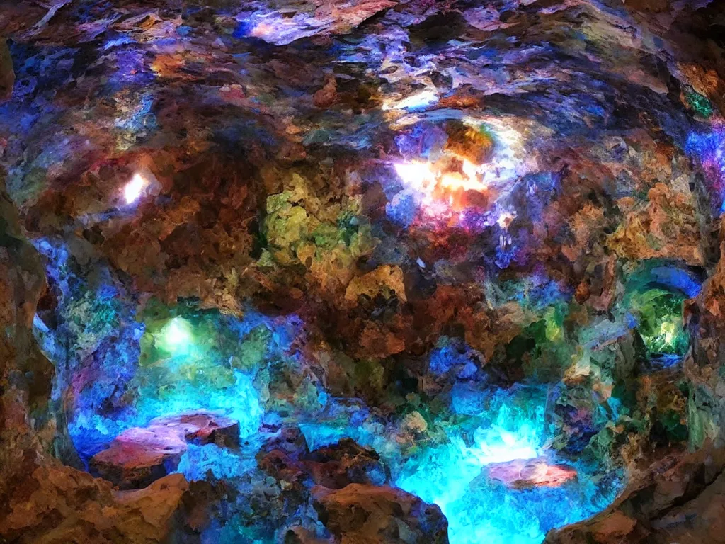 Image similar to space grotto.