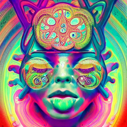 Image similar to an extremely psychedelic instagram logo, surreal, lsd, face, detailed, intricate, elegant, lithe, highly detailed, digital painting, artstation, concept art, smooth, sharp focus, illustration