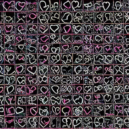 Image similar to “a neural network of hearts”