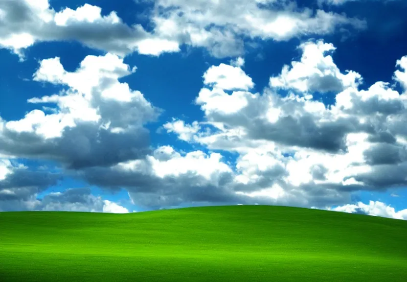 Image similar to Bliss famous wallpaper from Windows XP