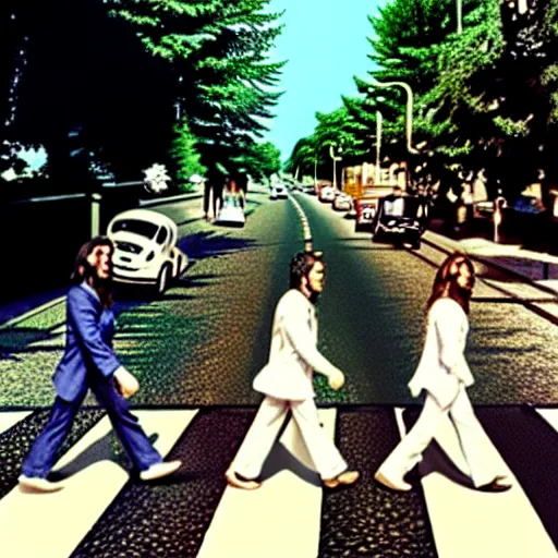 Image similar to abbey road racist