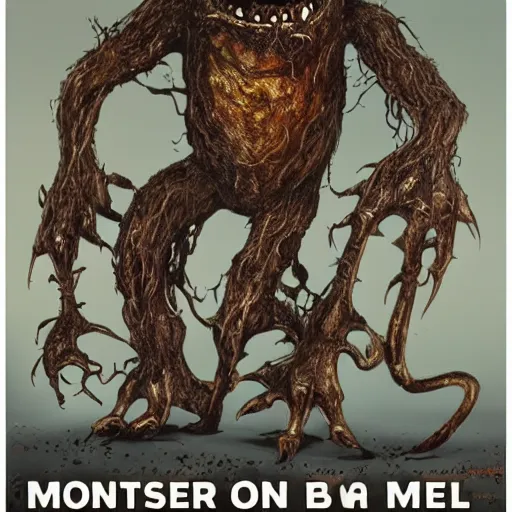 Prompt: monster made of metal