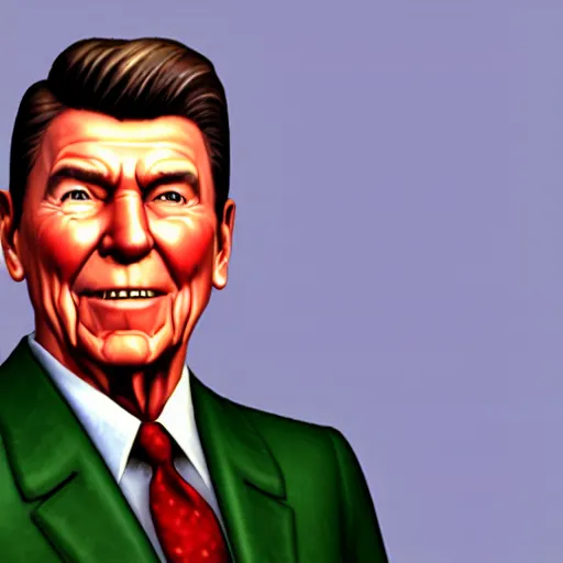 Prompt: ronald reagan. snapshot from the sims