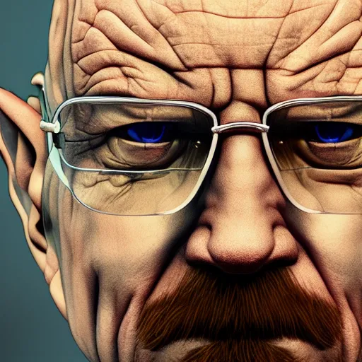 Image similar to Walter White is Emperor Palpatine, hyperdetailed, artstation, cgsociety, 8k