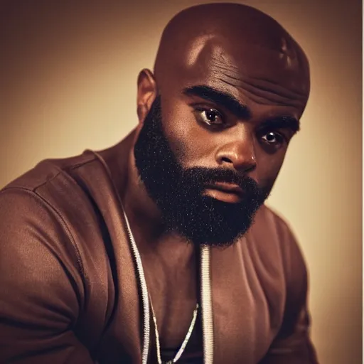 Prompt: photo portrait of the french rapper Kaaris