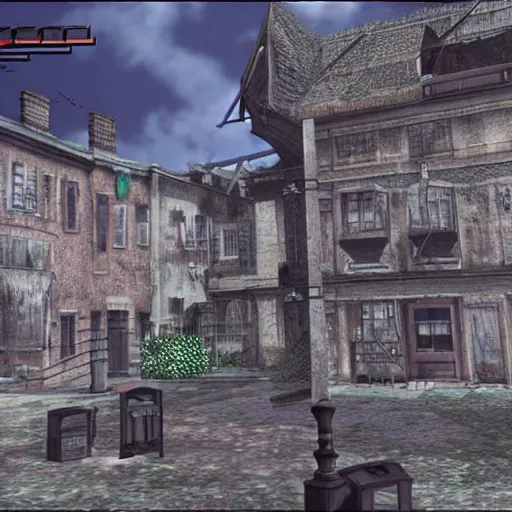 Image similar to Resident Evil Village if it had been a PS1 game