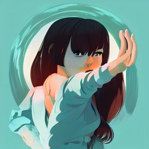 Prompt: high five, clean cel shaded vector art. shutterstock. behance hd by lois van baarle, artgerm, helen huang, by makoto shinkai and ilya kuvshinov, rossdraws, illustration