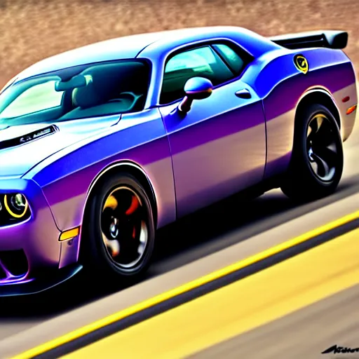 Prompt: challenger hellcat, photorealistic, 8k,