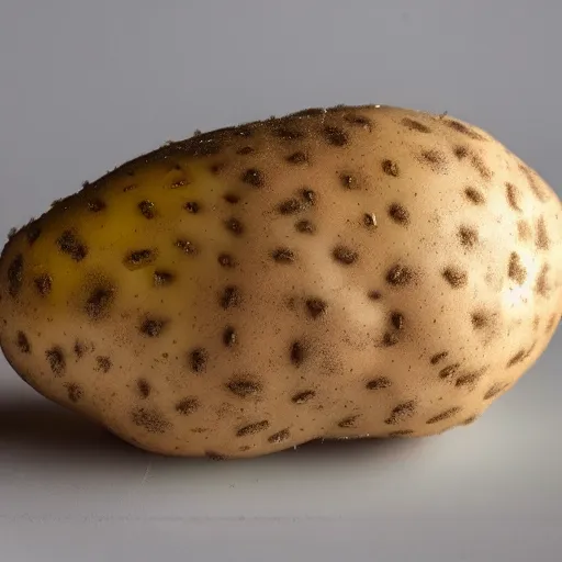 Image similar to A photo of a potato taking a shower.